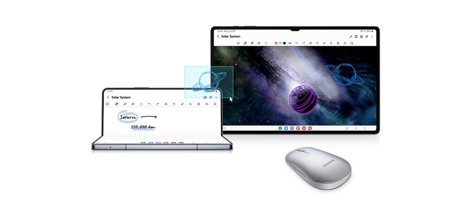 Samsung Galaxy Z Fold5 mobilní kancelář